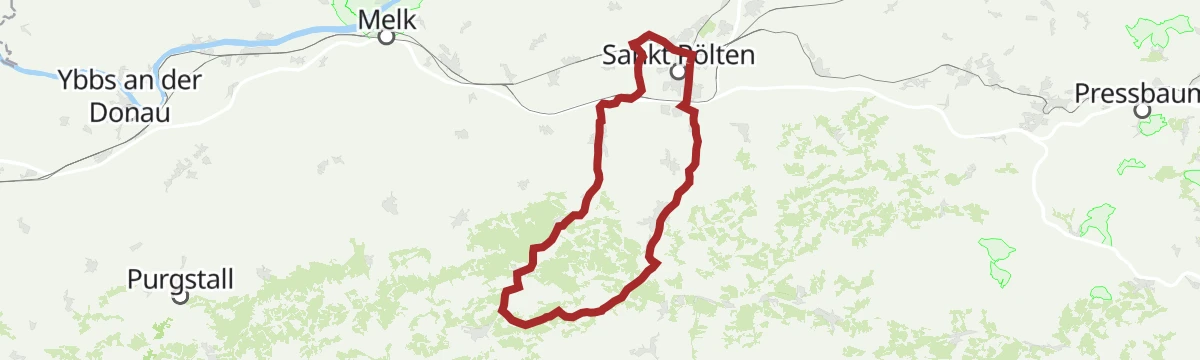Route map: stp Route #13 Pielachtal route Geiseben